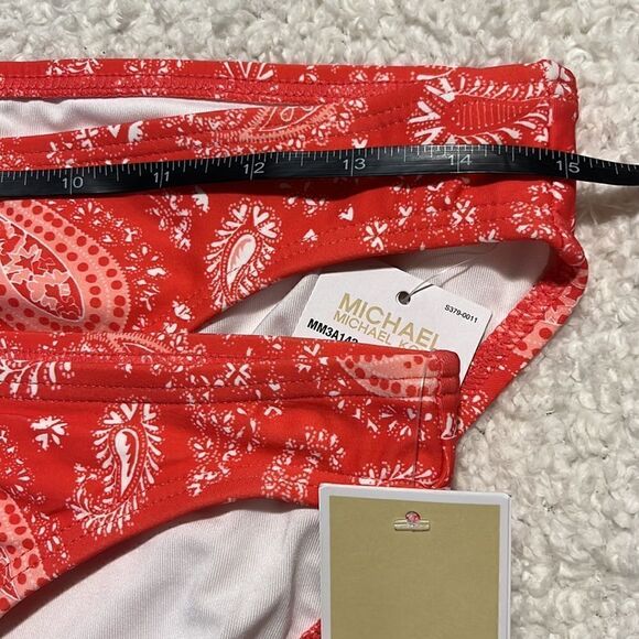 Michael Kors Paisley Printed Classic Bikini Bottoms - Picture 3 of 6